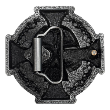 Cross And Skull Belt Buckle